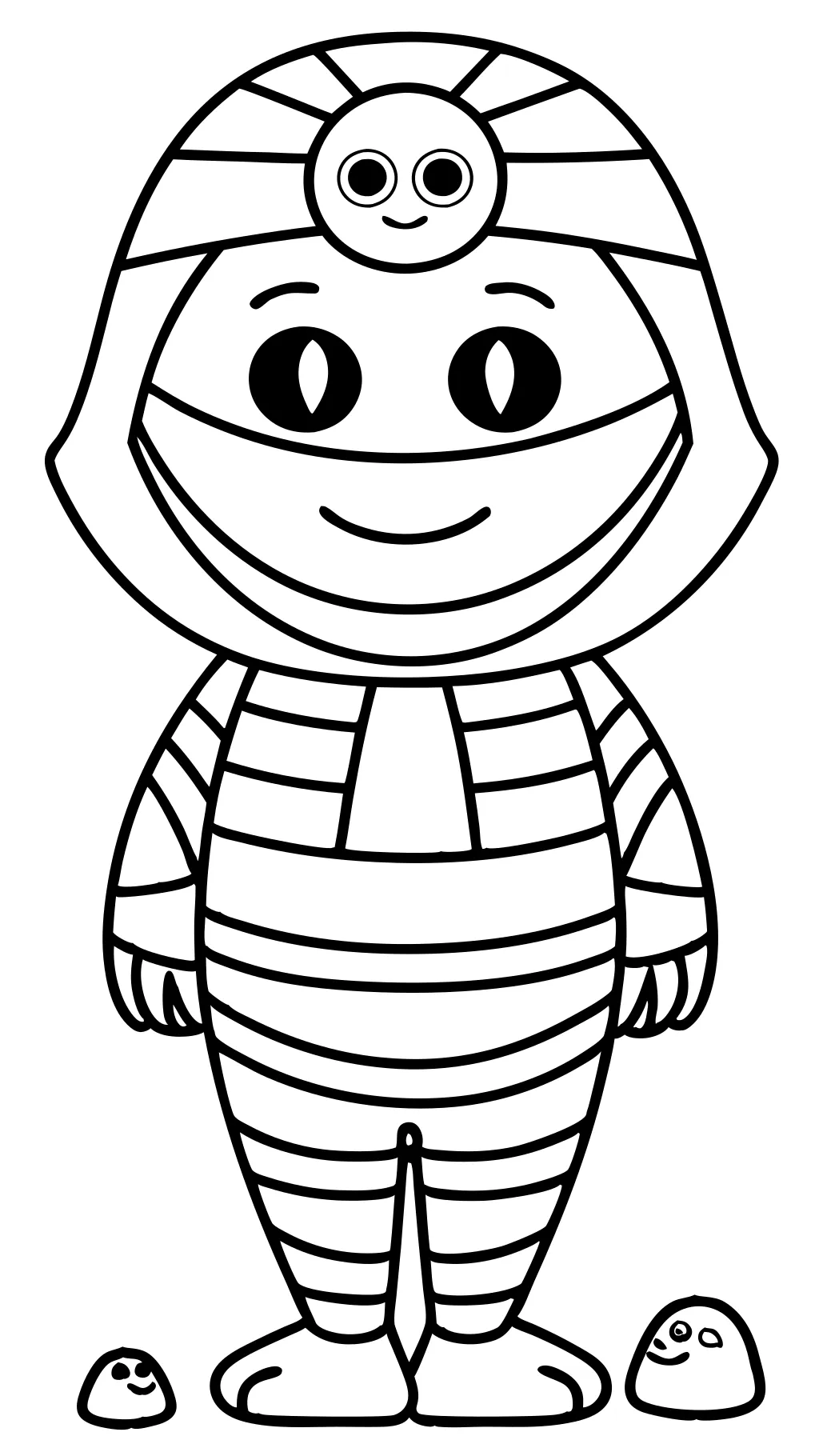 coloring pages mummy